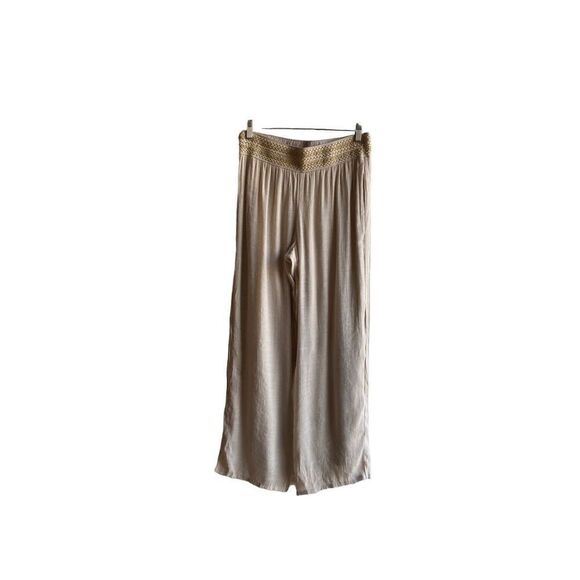JM collection women’s metallic detail, wide leg pants, size PM - Picture 1 of 4